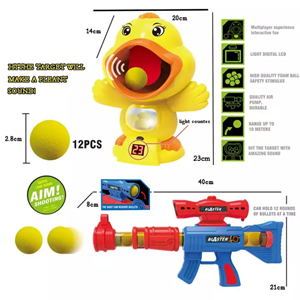 ست اسباب بازی تفنگ بازی مدل اردک Shooting to Mouth Duck کد 666-اسباب بازی تفنگ